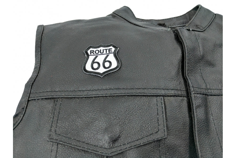 Route 66 Patch – Vintage Embroidered Iron-On Patch for Jackets & Gear (  3 x 2.5 inches )