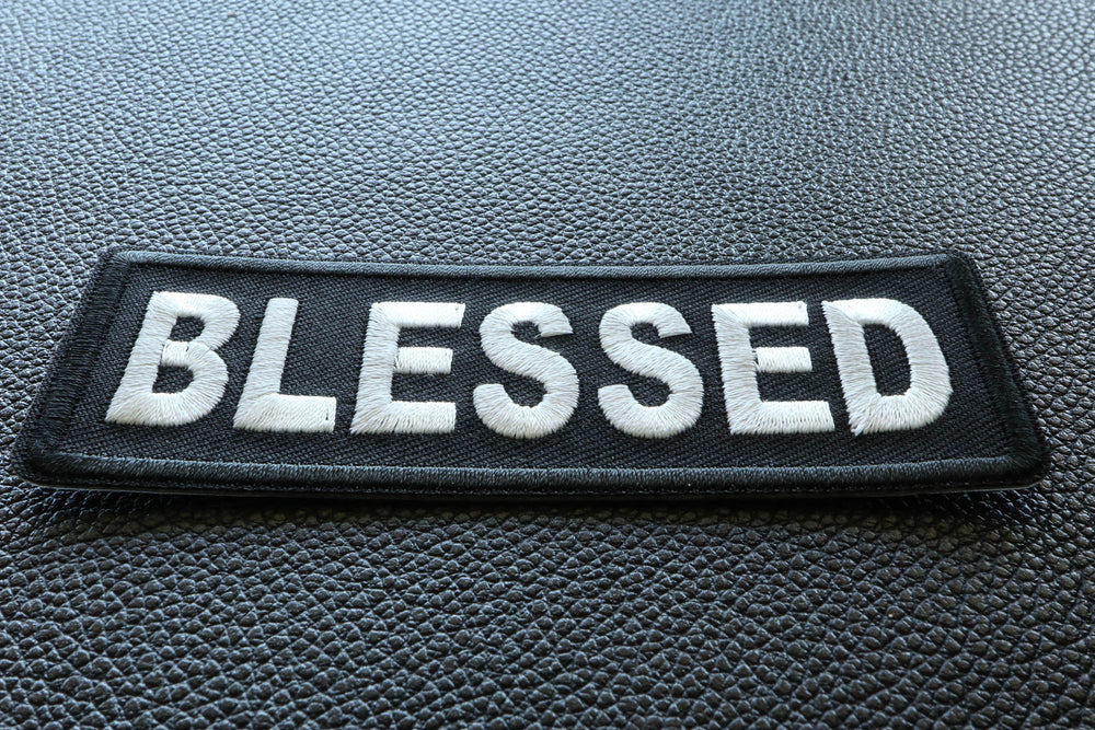 Blessed Faith Embroidered Patch