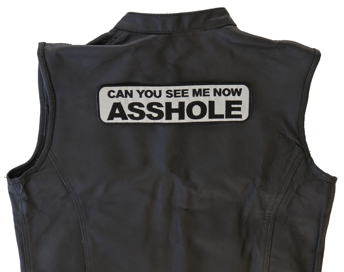 Can You See Me Now Reflective Embroidered Patch apparel application view