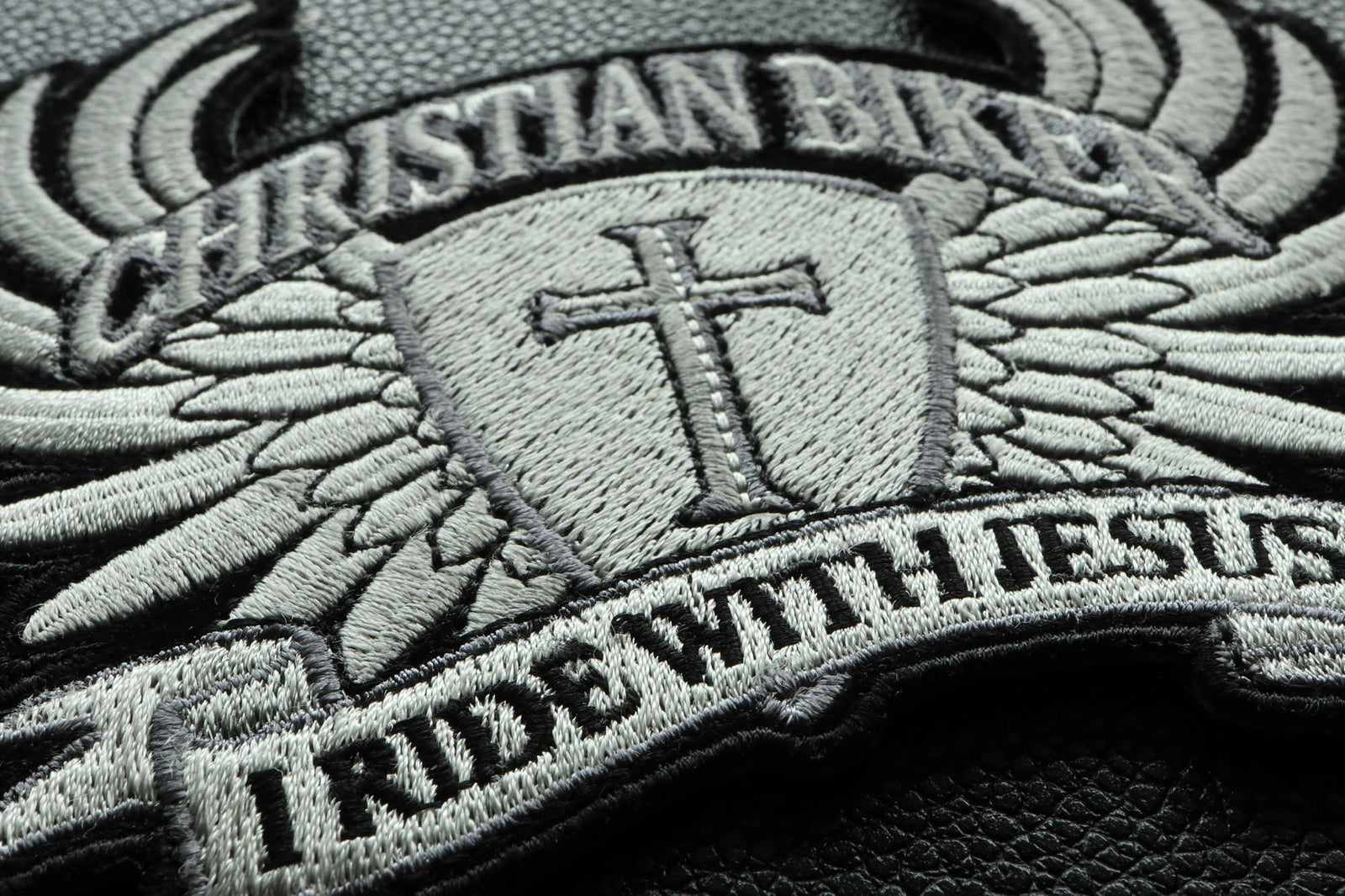 I Ride with Jesus Small Embroidered Patch product image 4