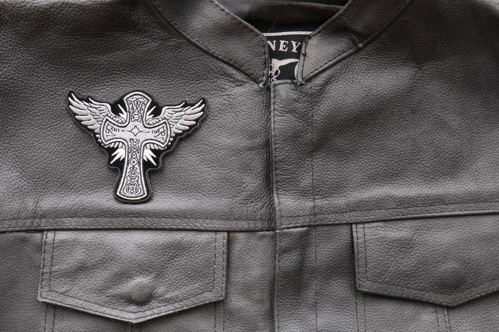 Christian Cross Wings Iron-On Embroidered Patch product image 4
