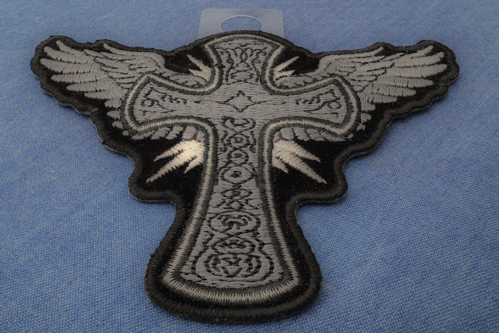 Christian Cross Wings Iron-On Embroidered Patch product image 2