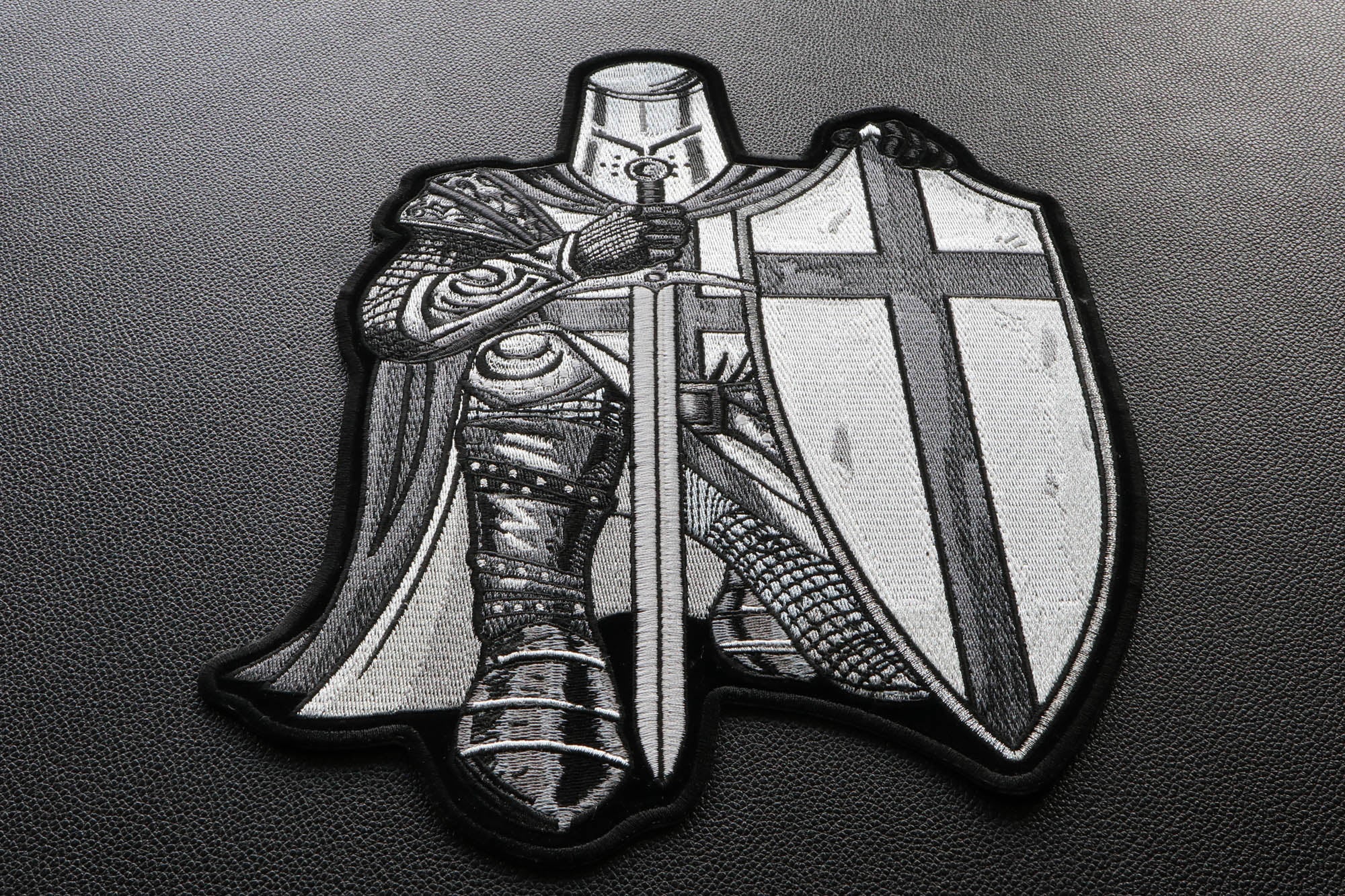Knight Crusader Christian  Patch - Perfect for Bikers Patch  ( 4 x 2  inche )