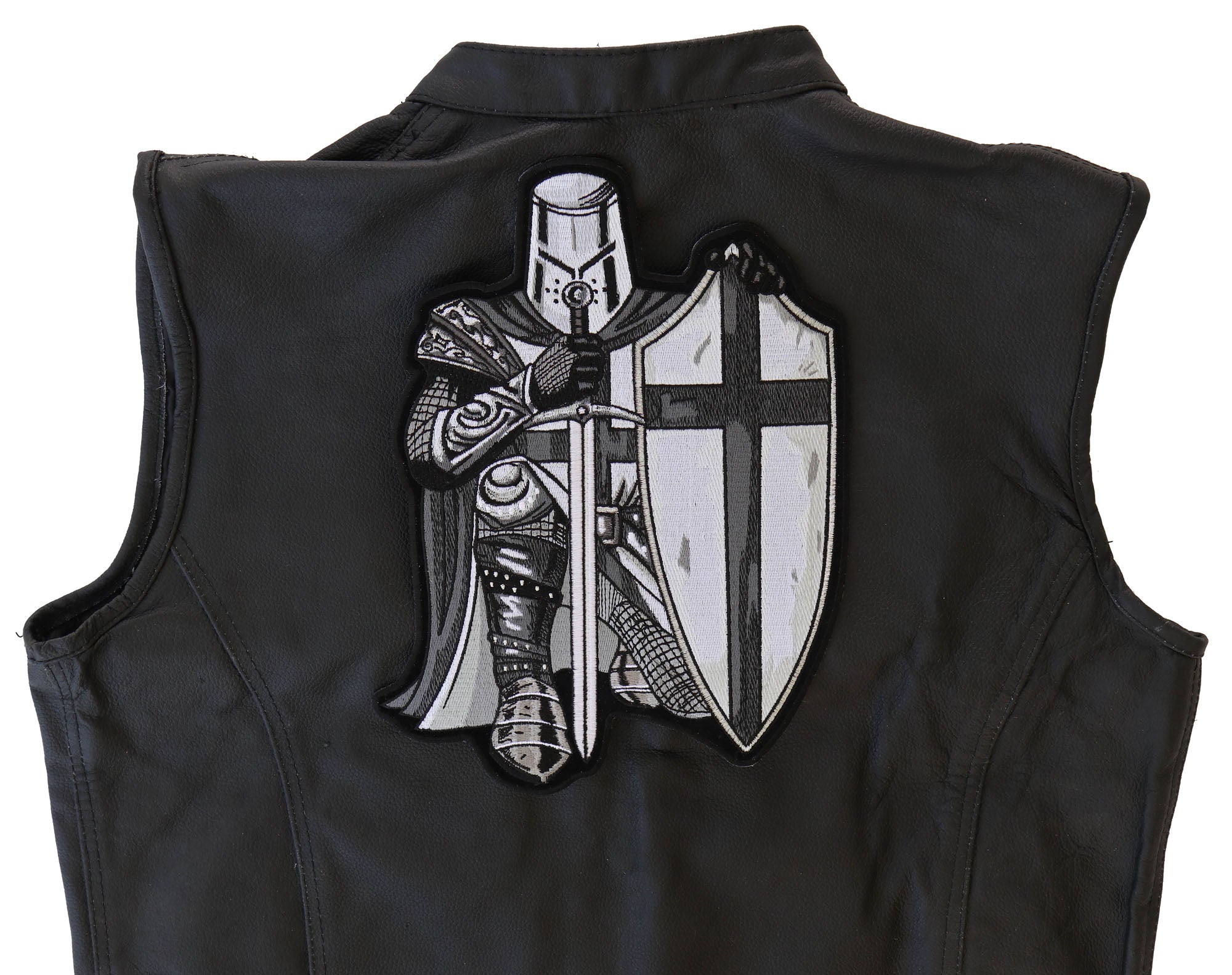 Knight Crusader Christian  Patch - Perfect for Bikers Patch  ( 4 x 2  inche )