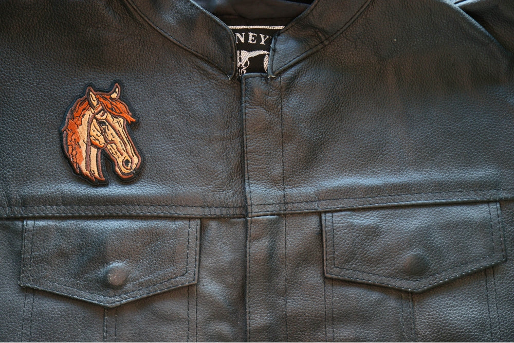 Horse Embroidered Patch stitching detail