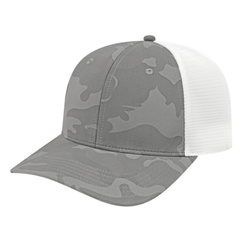 Nylon Blend Camouflage Trucker Hat