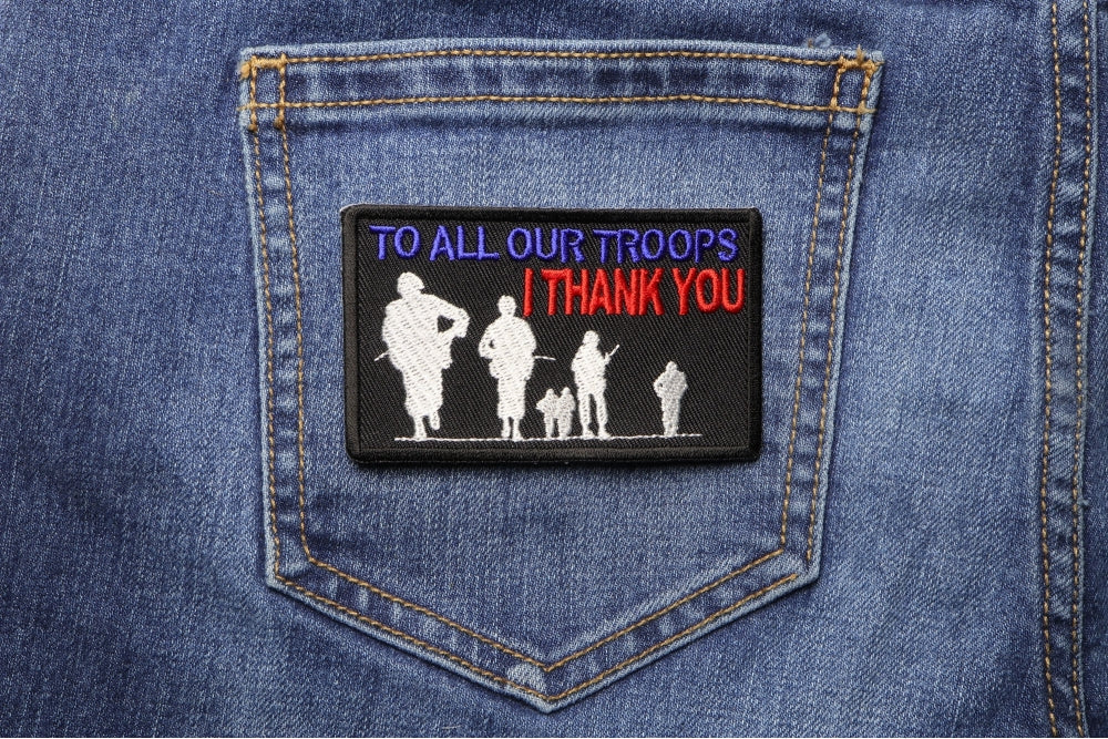Thank You Troops Patriotic Embroidered Patch product image 5