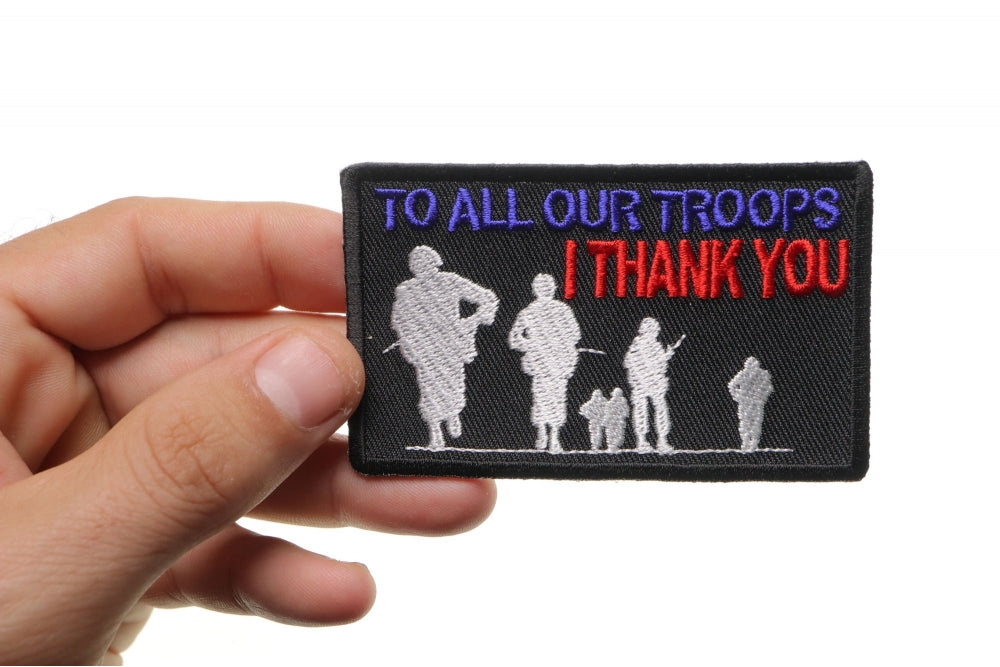 Thank You Troops Patriotic Embroidered Patch product image 4