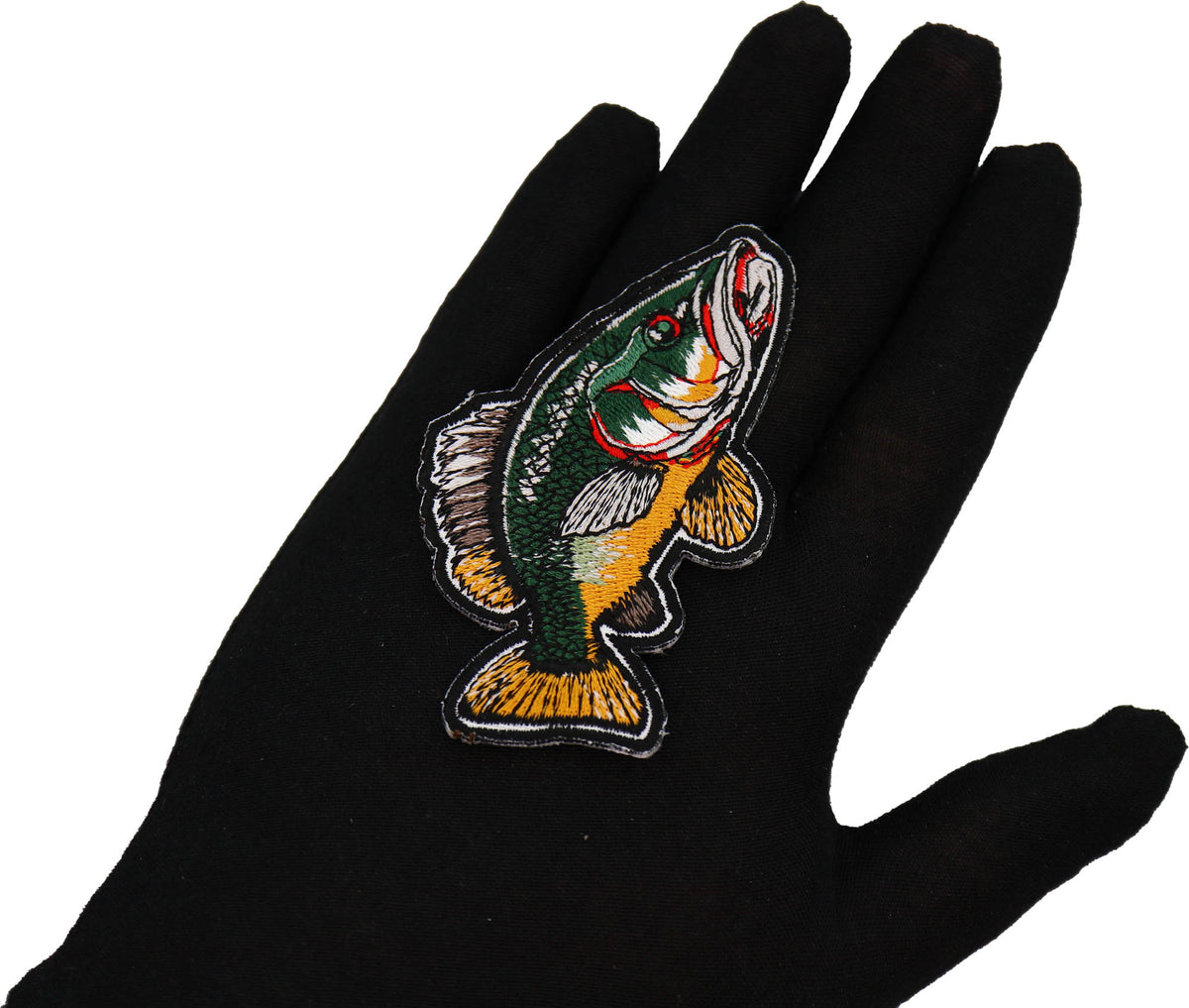 Fish Embroidered Patch stitching detail