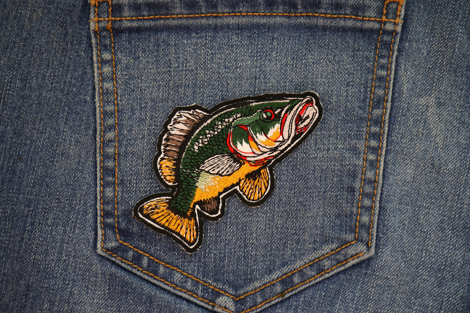 Fish Embroidered Patch additional product view