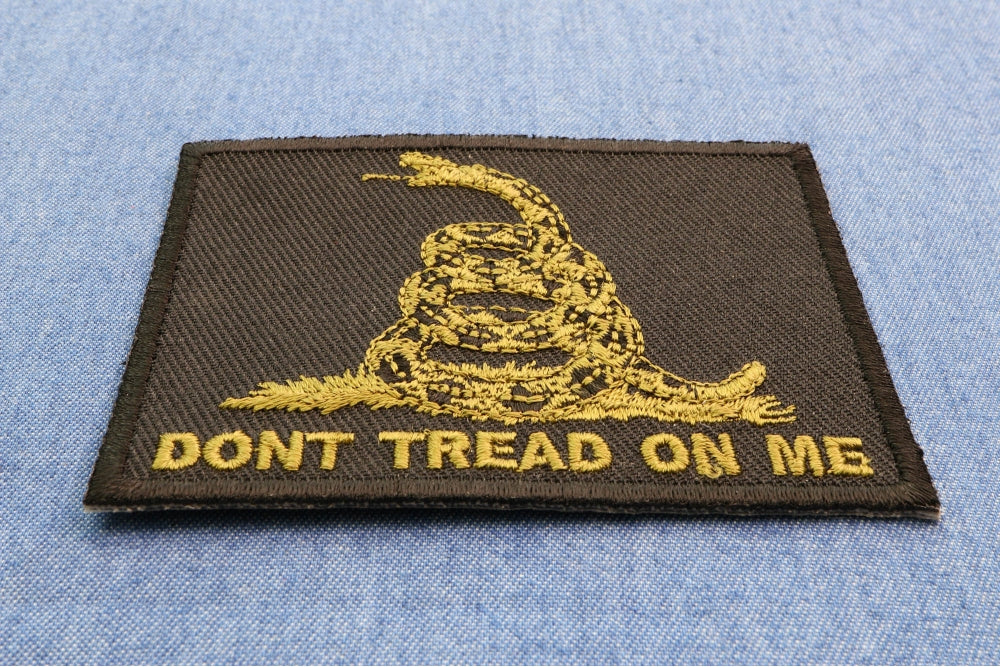 Green Black Gadsden Flag Patch