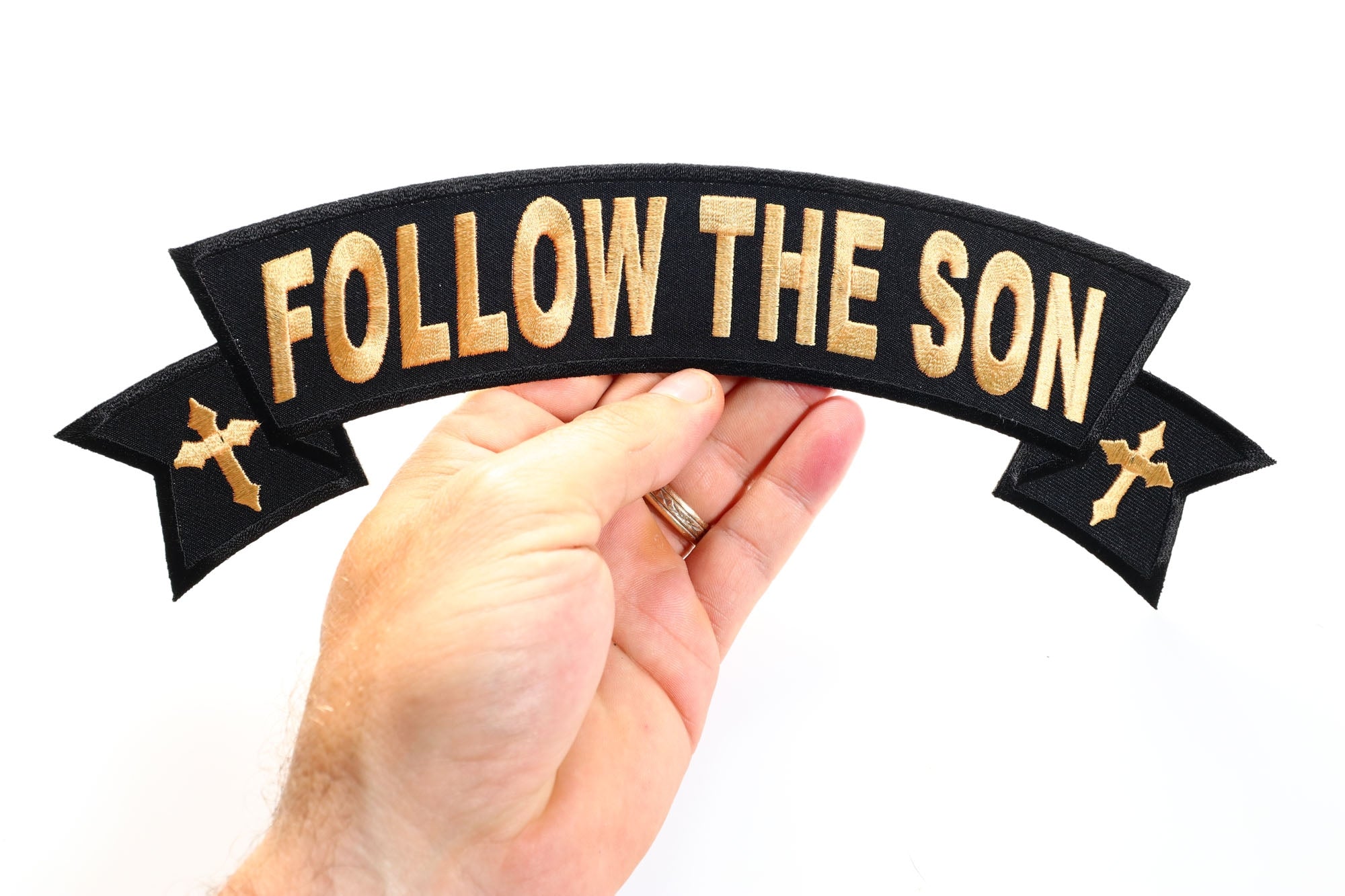 Follow the Son Rocker Patch - Large and Inspiring Christian Design (  5 x 3 inches )