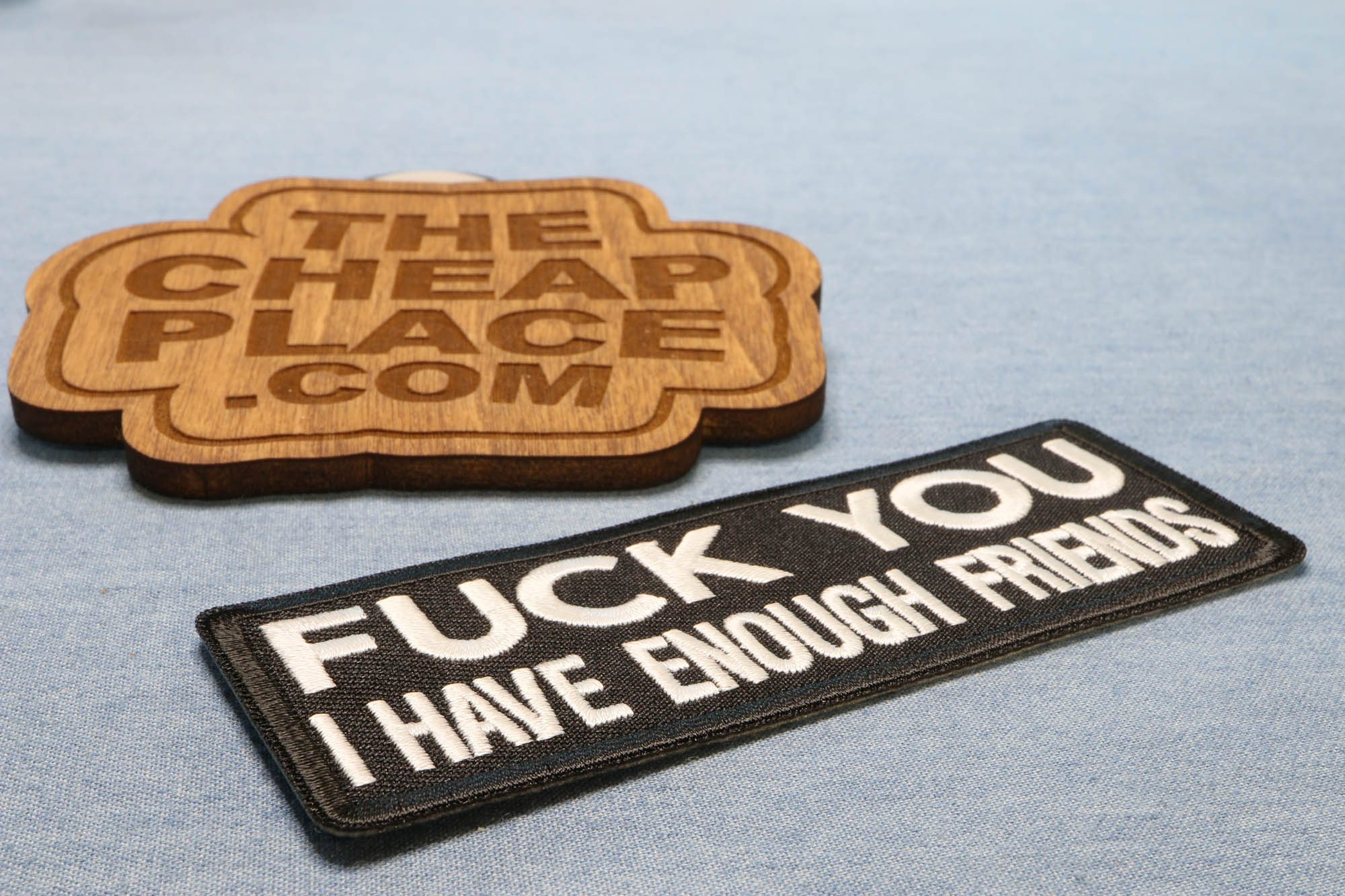 Fuck You I Have Enough Friends iron on Patch ( 4 x 2 inches  )