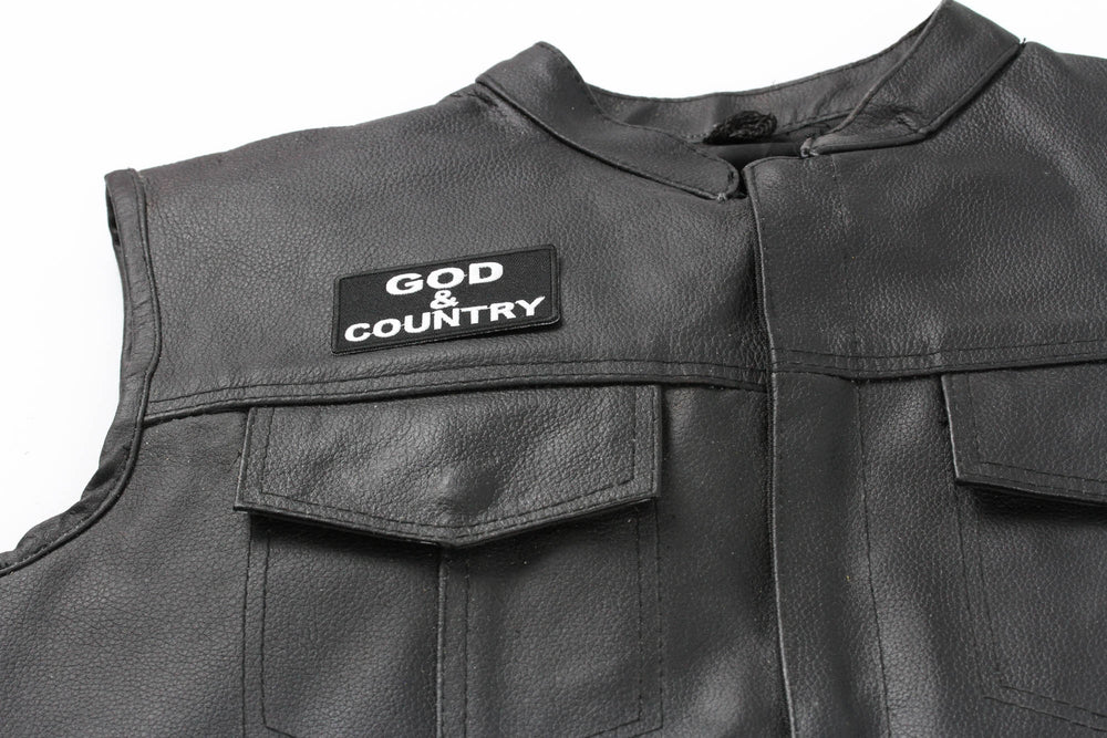 God and Country Christian Embroidered Patch