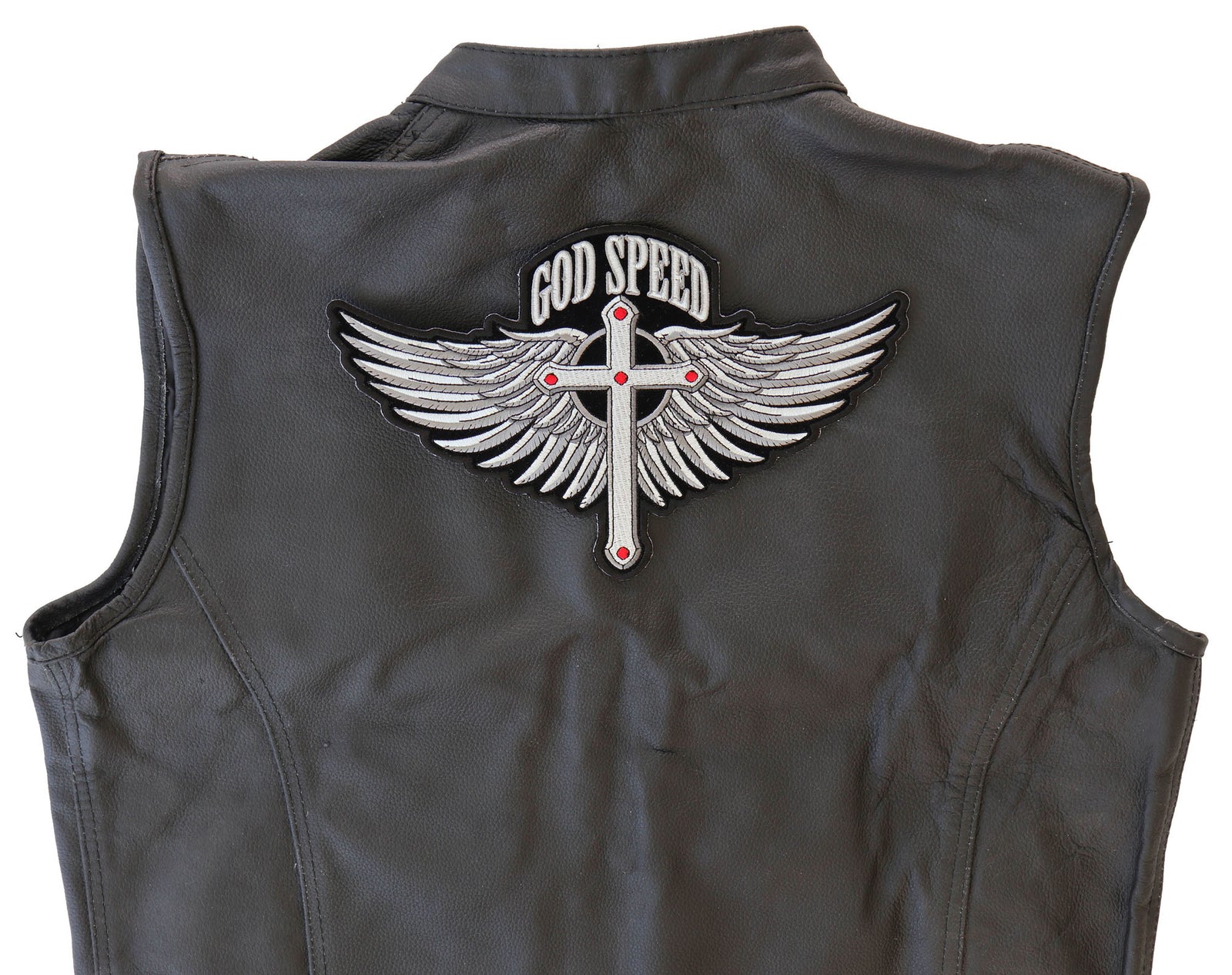 God Speed Cross Wings Embroidered Patch product image 4
