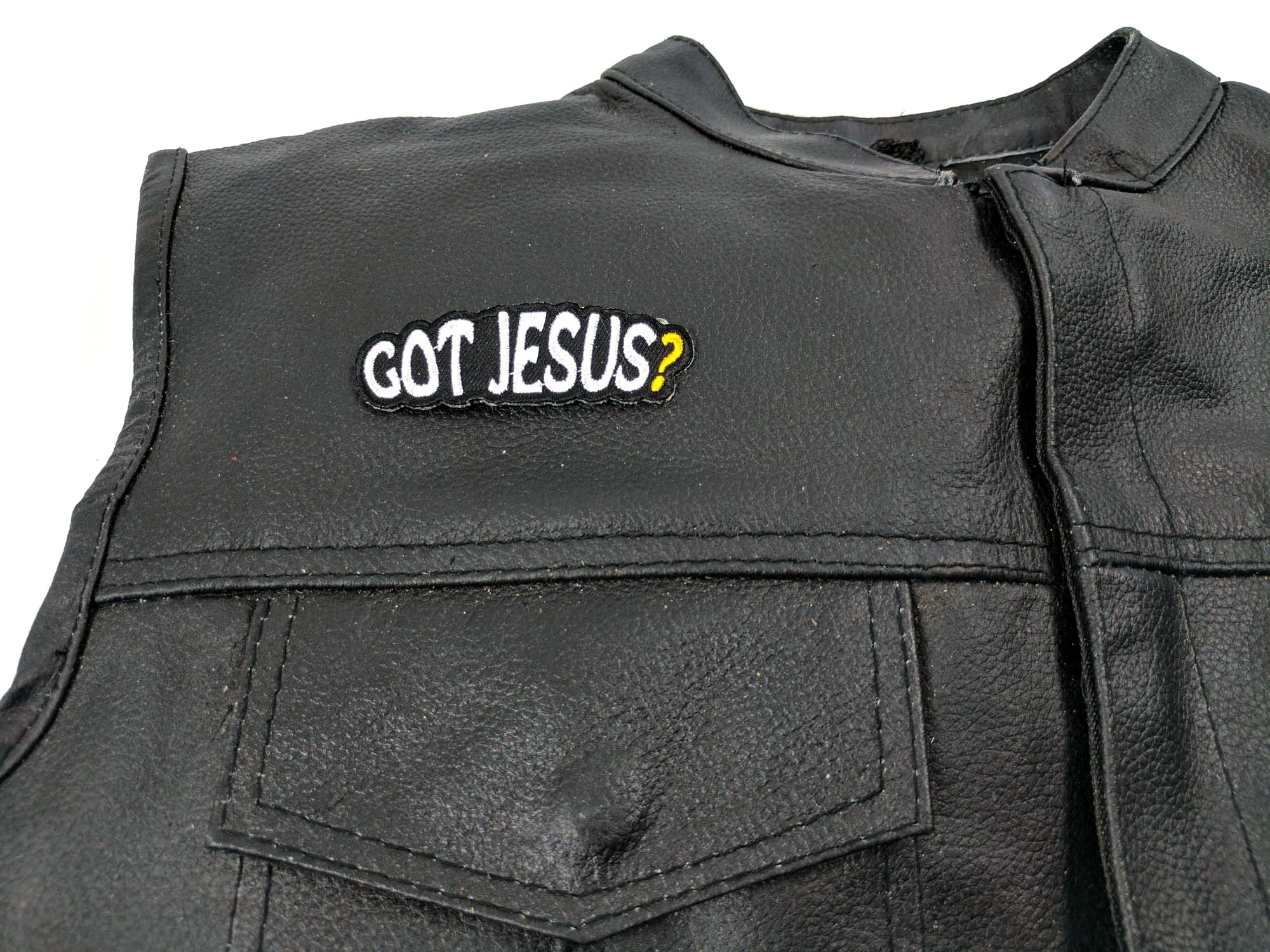 Got Jesus Patch - Perfect for Jackets, Vests, and Gear ( 3 x 2  inches )
