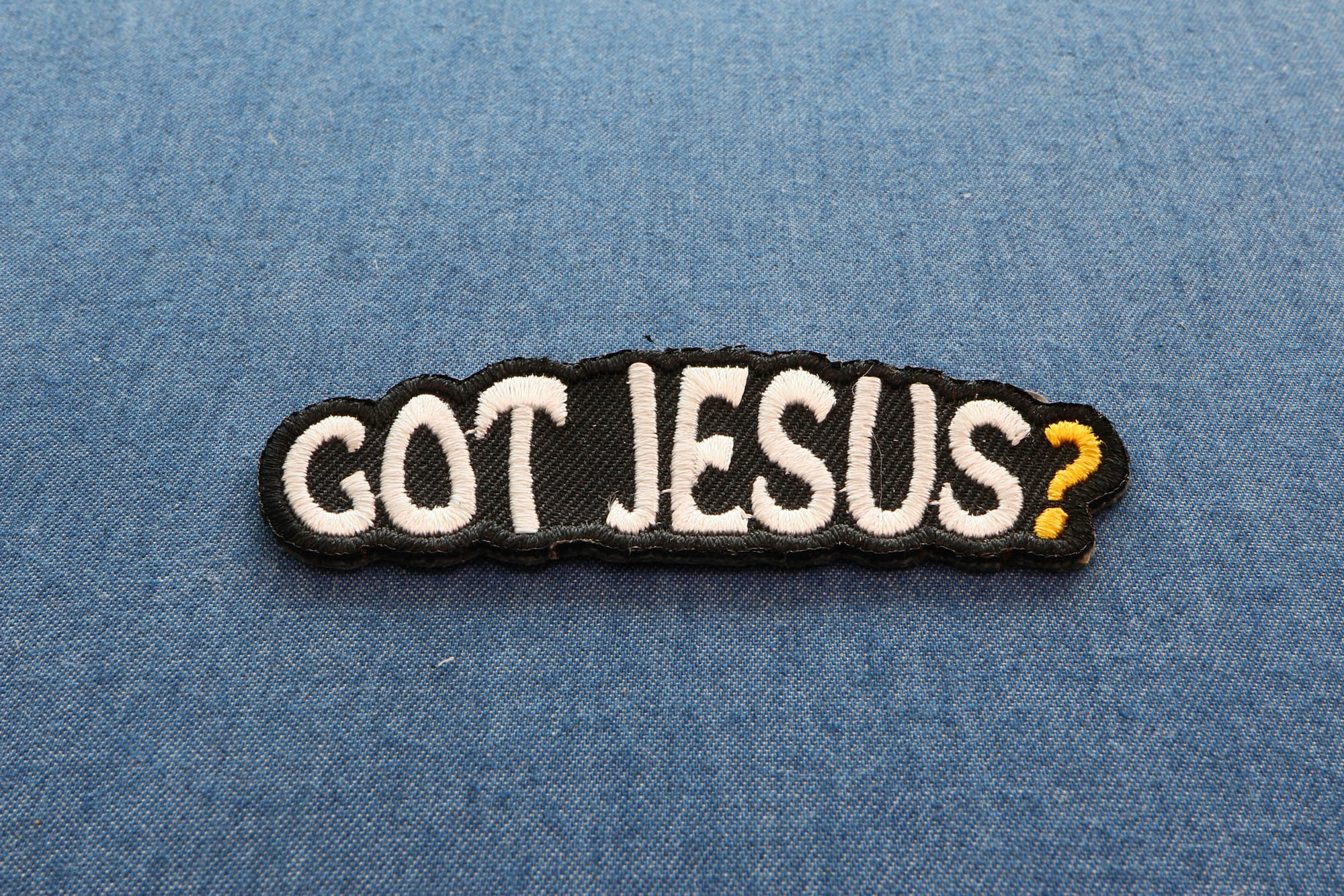 Got Jesus Patch - Perfect for Jackets, Vests, and Gear ( 3 x 2  inches )