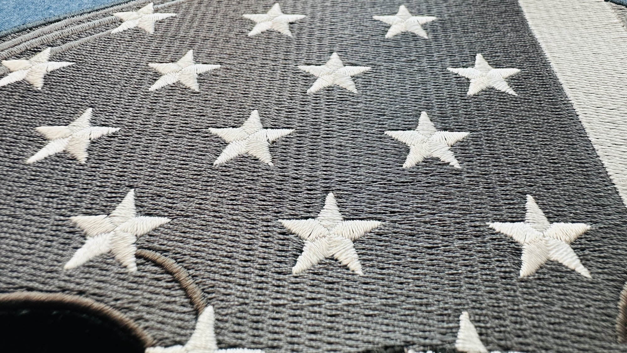 American Flag Skull Patch – Large Embroidered Artwork ( 4 x 5 inches )