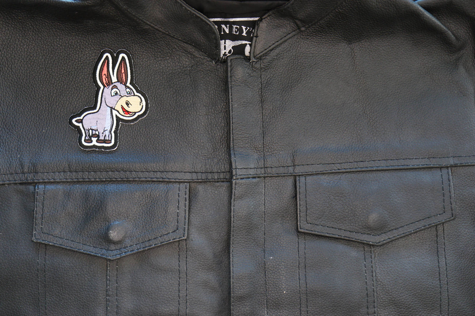 Happy Donkey Embroidered Patch alternate product view