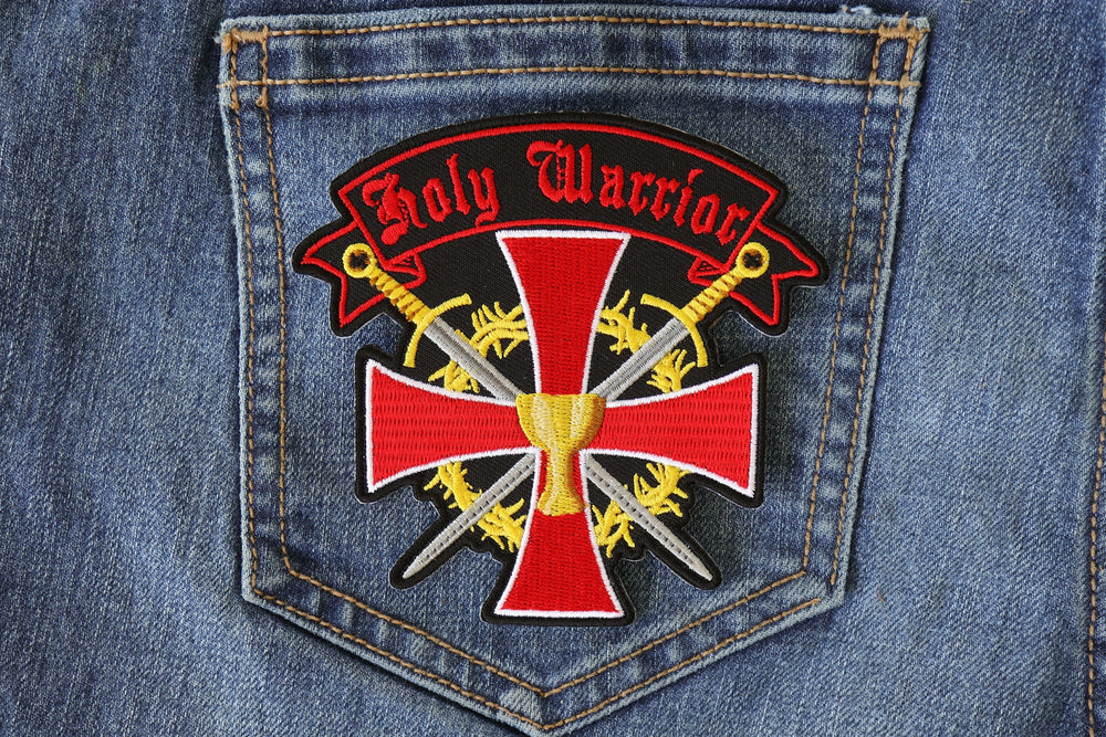 Holy Warrior Christian Embroidered Patch
