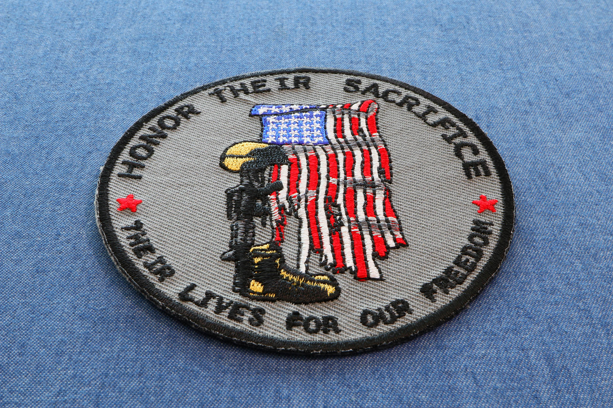 Honor Their Sacrifice Memorial Patch (3.5 x 3.5 inches )