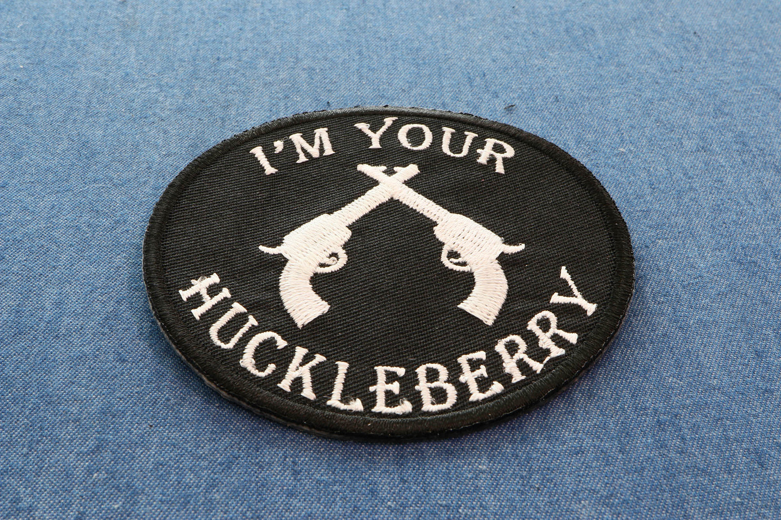 I'm Your Huckleberry Black White Embroidered Patch product image 6