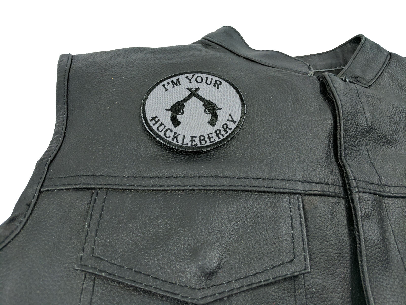 I'm Your Huckleberry Pistols Patch – Novelty Embroidered Patch ( 3 x 3 inches )