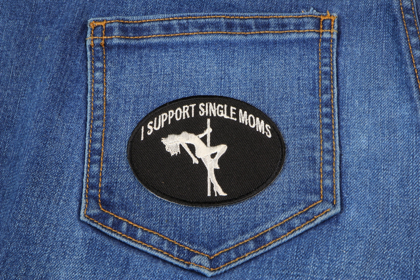 Support Single Moms Biker Embroidered Patch product image 5