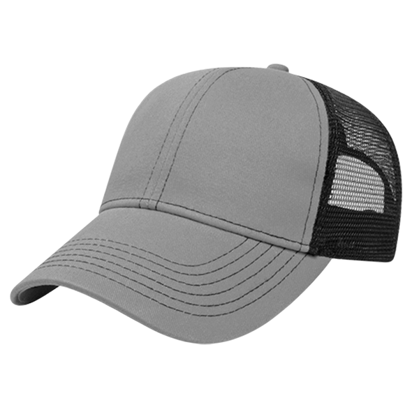 Chambray and Soft Mesh Trucker Hat