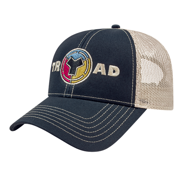 Chambray and Soft Mesh Trucker Hat