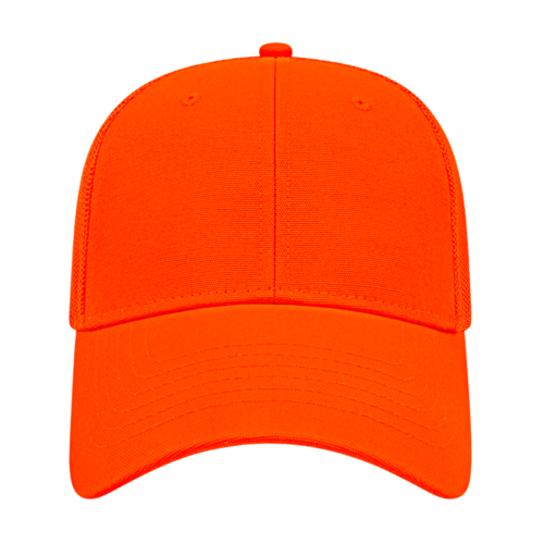 Solid Color Trucker Hat with Mesh Back