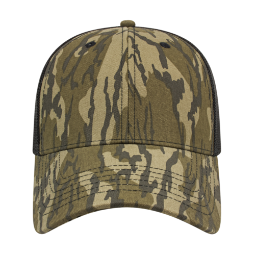 Camouflage Trucker Hat with Mesh Panel