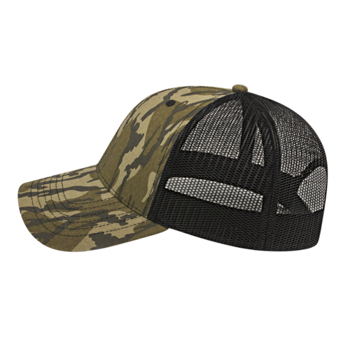 Camouflage Trucker Hat with Mesh Panel