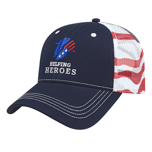 Flag Trucker Mesh Back Cap