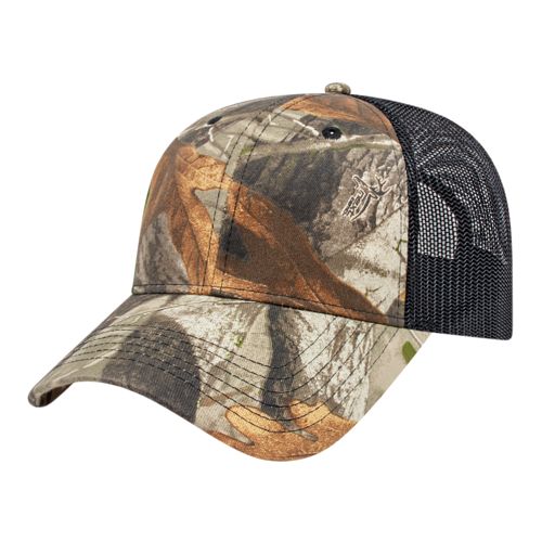 Camouflage Trucker Hat with Mesh Panel