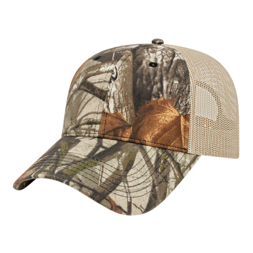 Camouflage Trucker Hat with Mesh Panel
