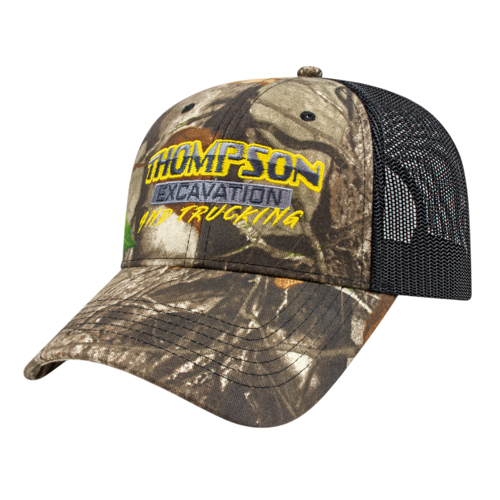 Camouflage Trucker Hat with Mesh Panel