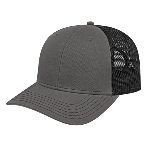 Color Block Trucker Hat with Mesh Back