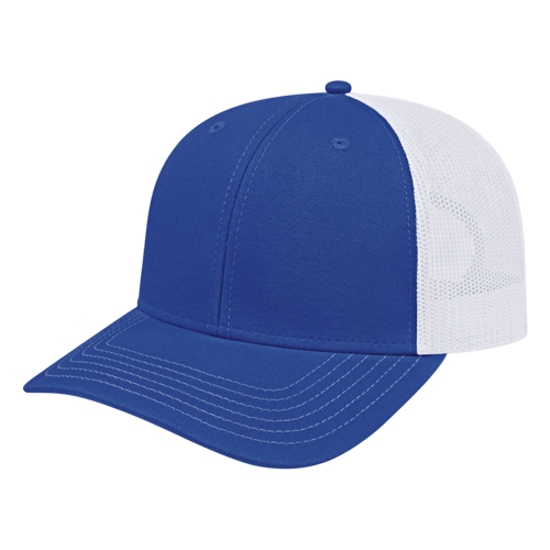Color Block Trucker Hat with Mesh Back