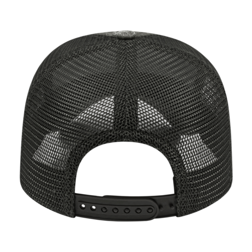 Washed Slub Cotton Mesh Back Cap