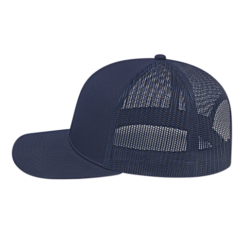 Solid Color Trucker Hat with Mesh Back