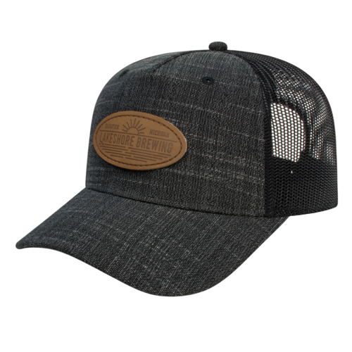 Five-Panel PolyRayon Cap with Mesh Back