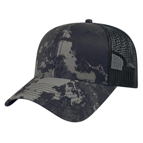 Camouflage Trucker Hat with Mesh Panel