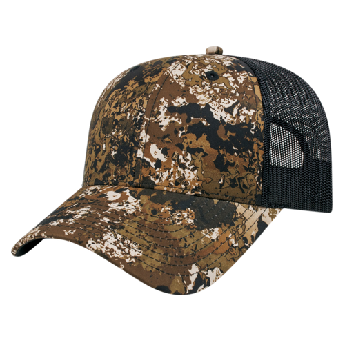 Camouflage Trucker Hat with Mesh Panel