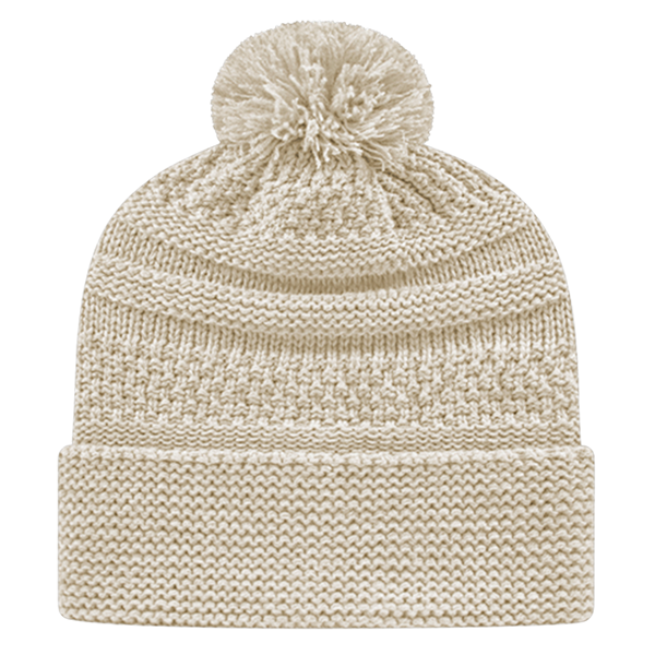 Cable Knit Cap with Cuff