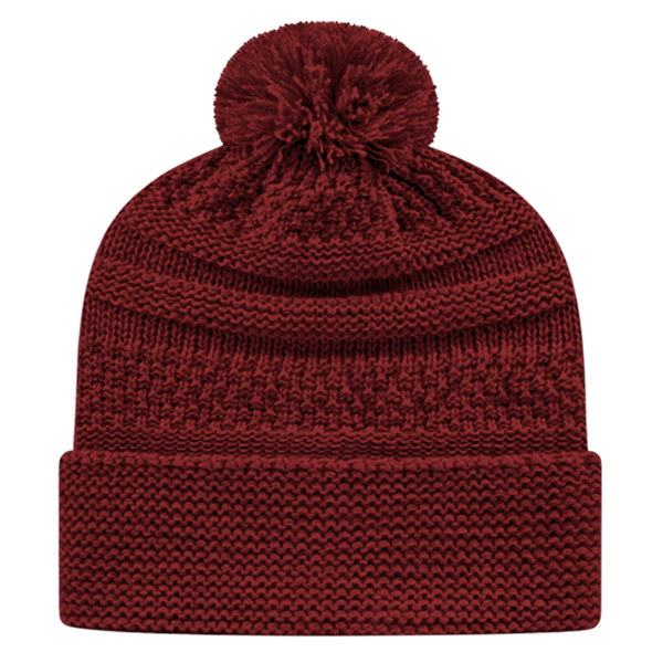 Cable Knit Cap with Cuff