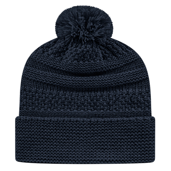 Cable Knit Cap with Cuff