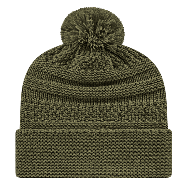 Cable Knit Cap with Cuff