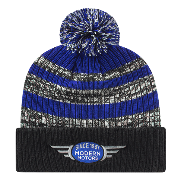 Heavy Ribbed Knit Cap with Cuff