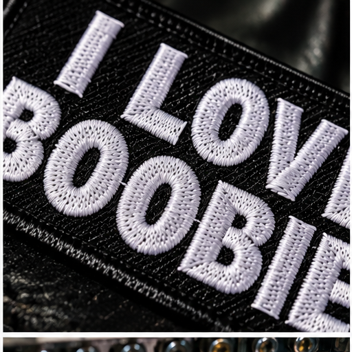 I Love Boobies Embroidered Patch